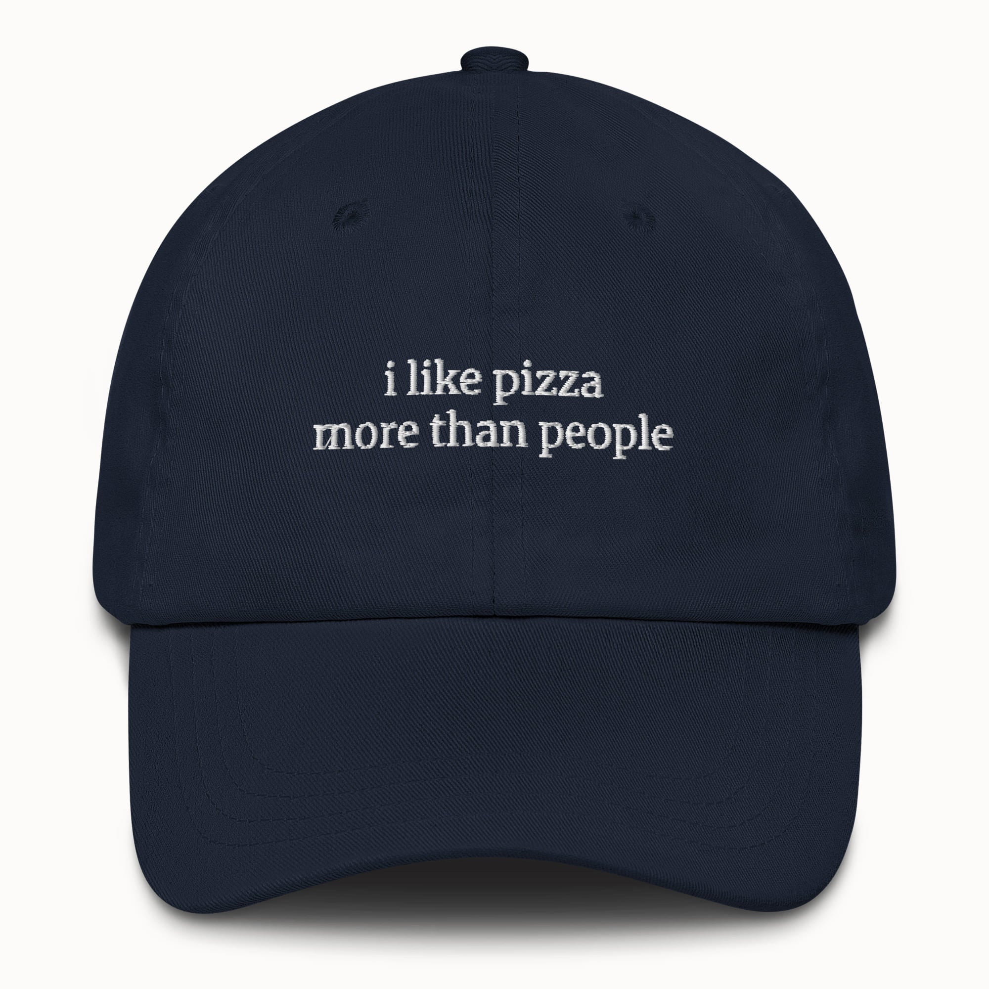 I like pizza more than people Hat @shop name