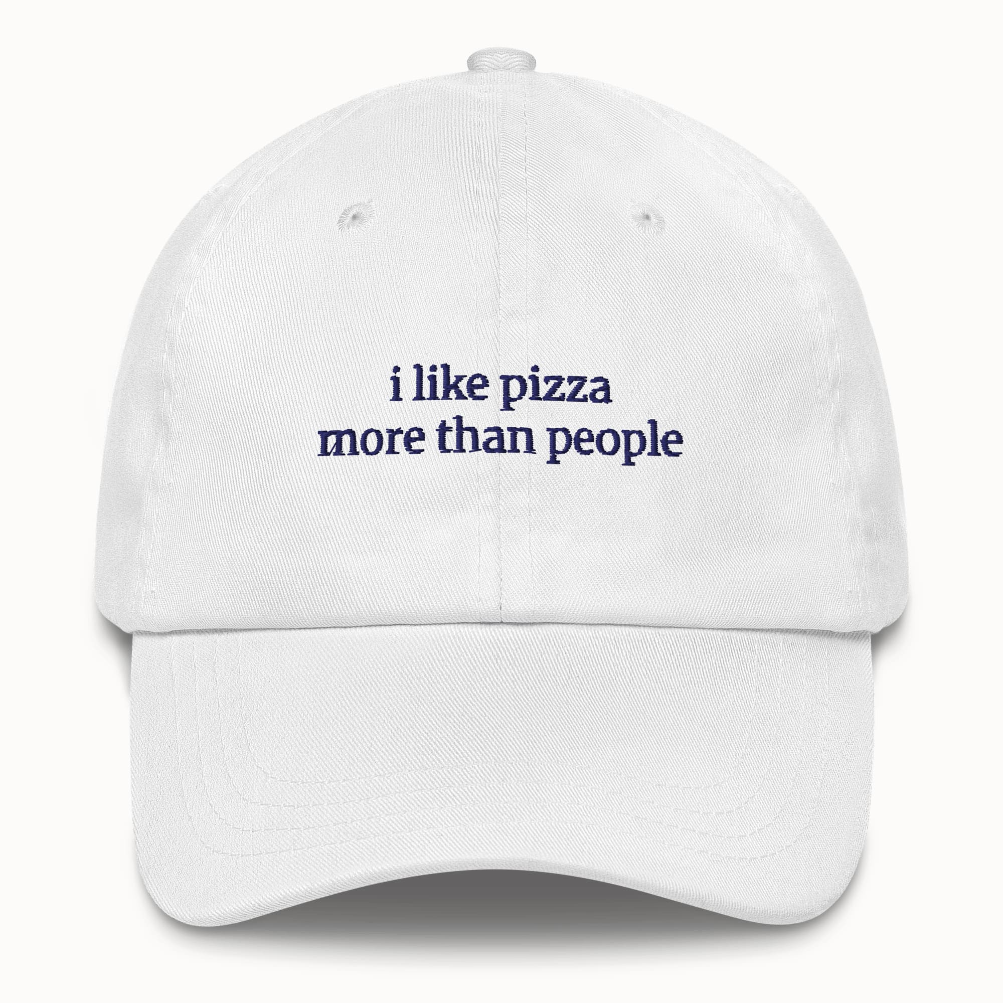 I like pizza more than people Hat @shop name