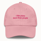 I like pizza more than people Hat @shop name