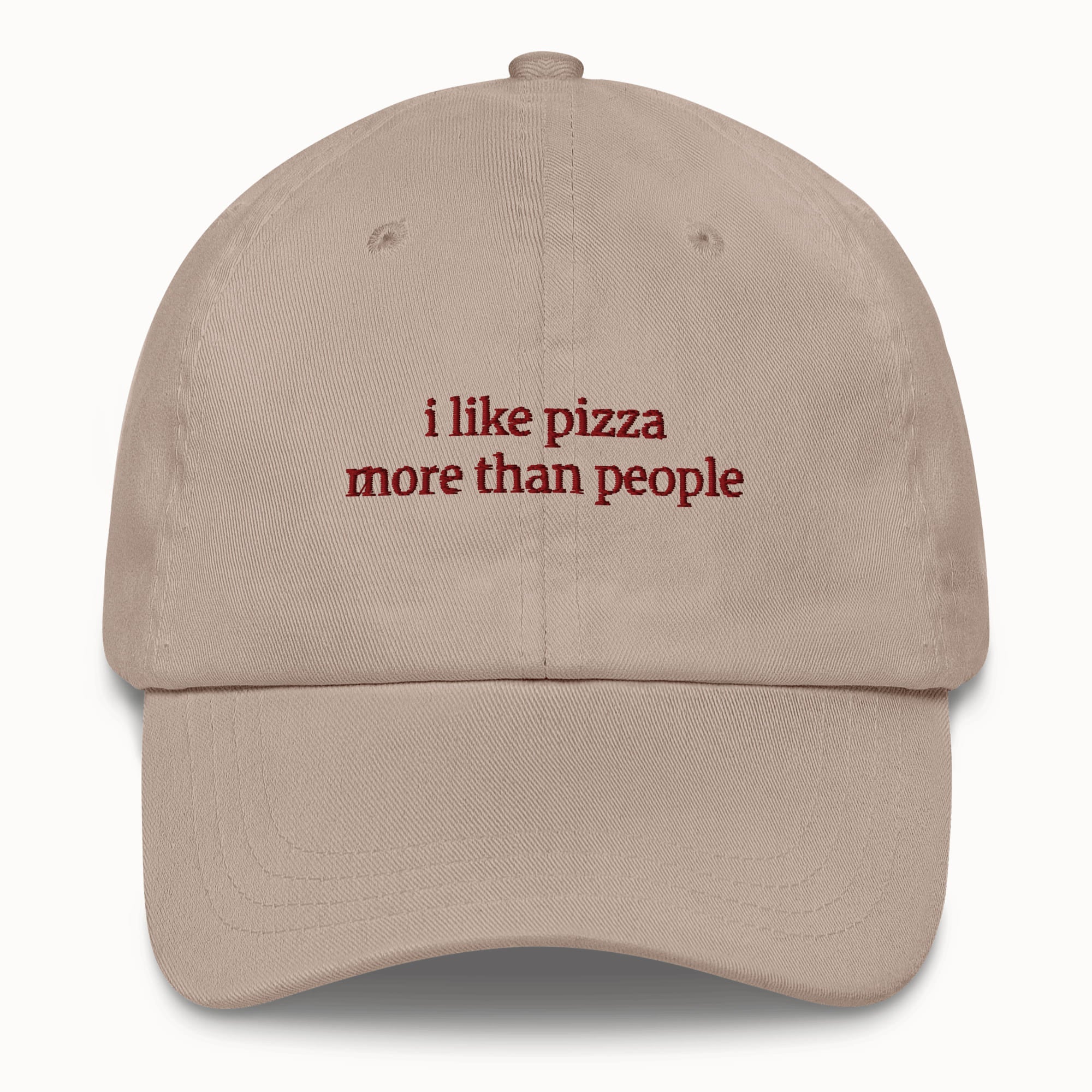 I like pizza more than people Hat @shop name