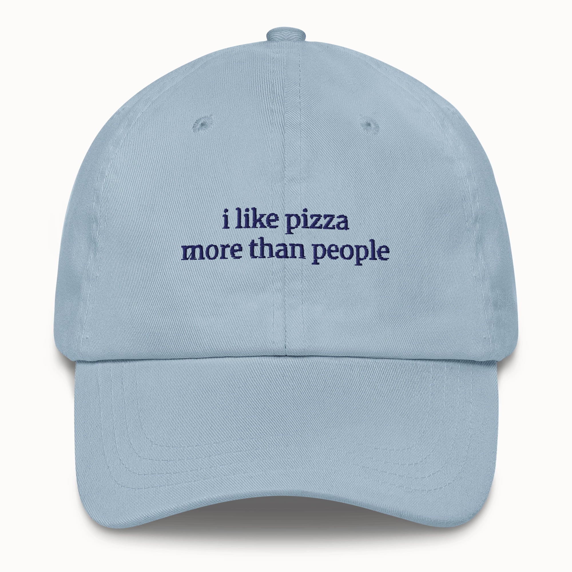 I like pizza more than people Hat @shop name