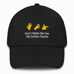Italian Hands Hat @shop name