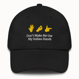 Italian Hands Hat @shop name