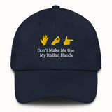 Italian Hands Hat @shop name