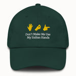 Italian Hands Hat @shop name