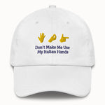 Italian Hands Hat @shop name