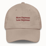 More Espresso Less Depresso Hat @shop name