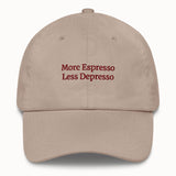 More Espresso Less Depresso Hat @shop name