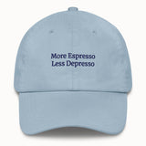 More Espresso Less Depresso Hat @shop name