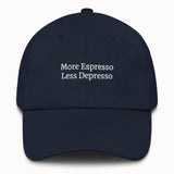 More Espresso Less Depresso Hat @shop name