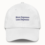 More Espresso Less Depresso Hat @shop name