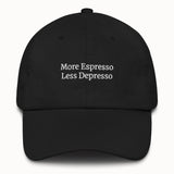 More Espresso Less Depresso Hat @shop name