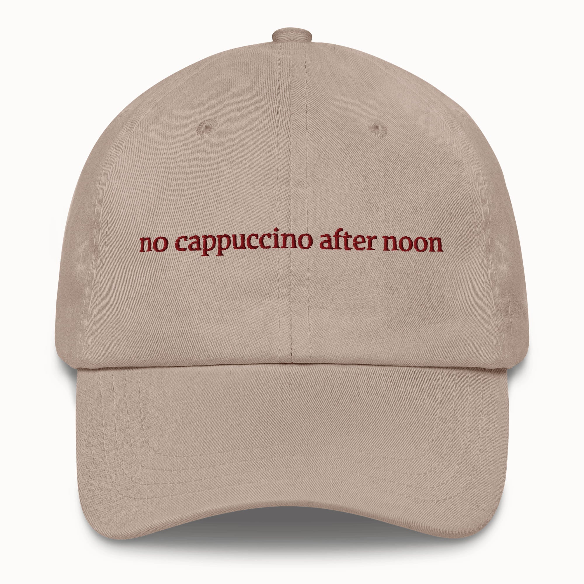 No cappuccino after noon Hat @shop name