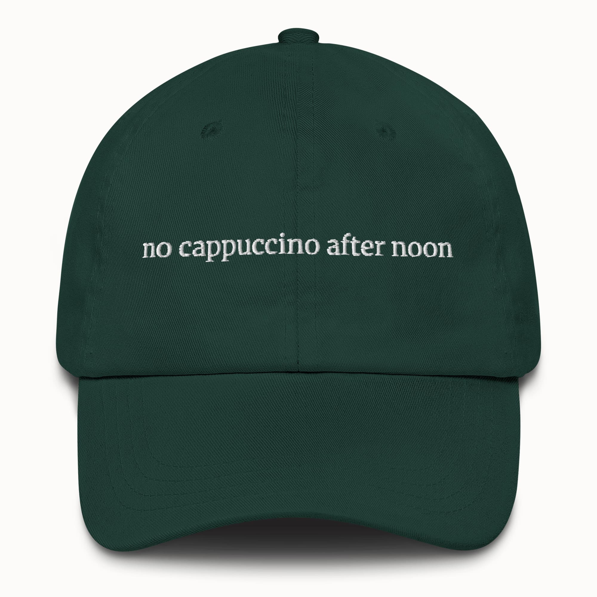 No cappuccino after noon Hat @shop name