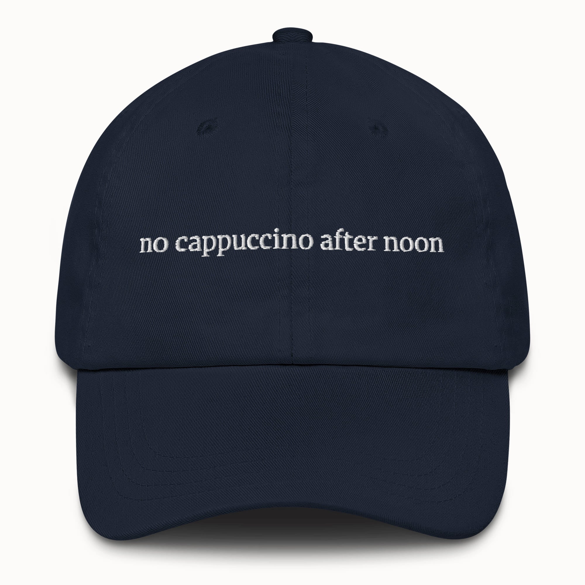 No cappuccino after noon Hat @shop name