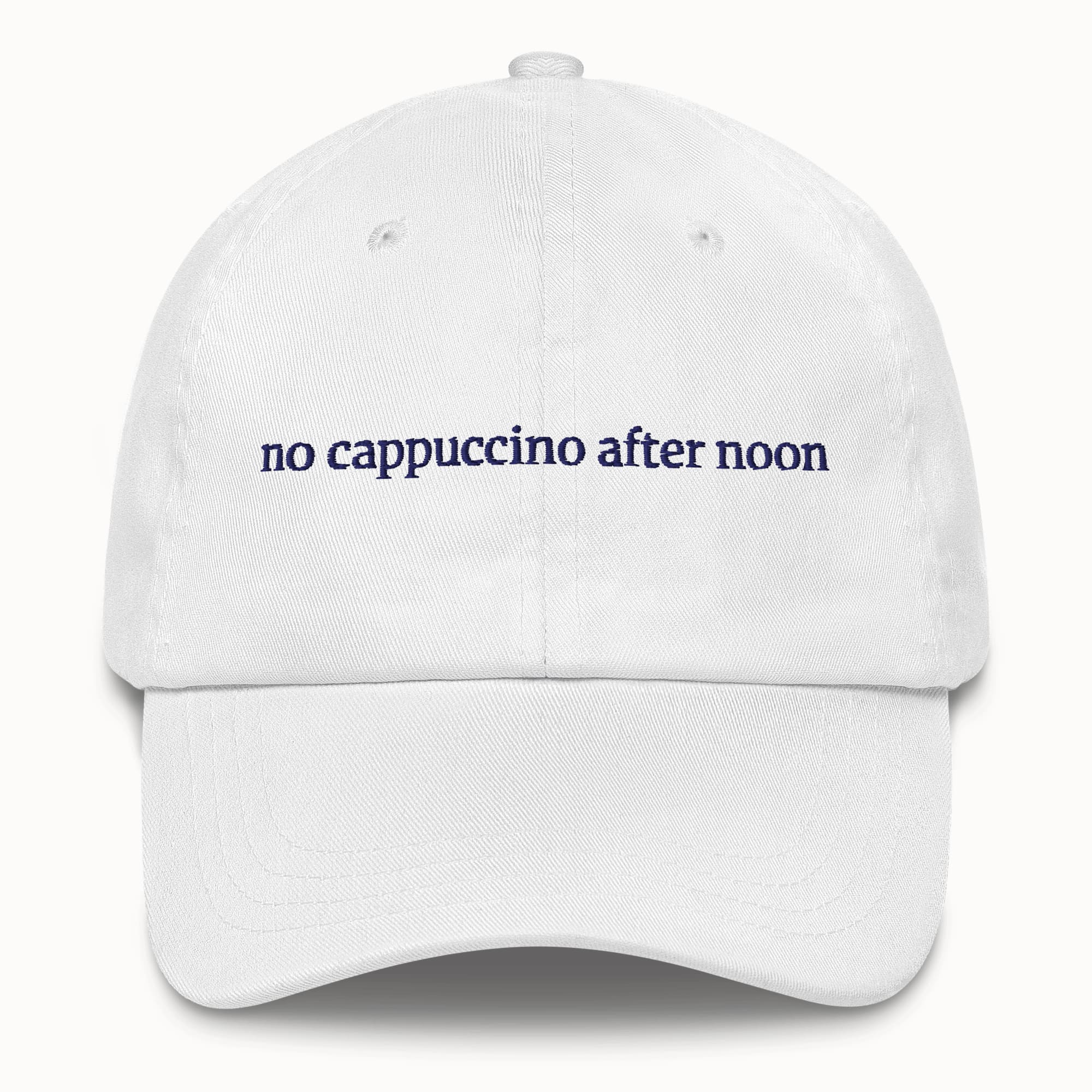 No cappuccino after noon Hat @shop name