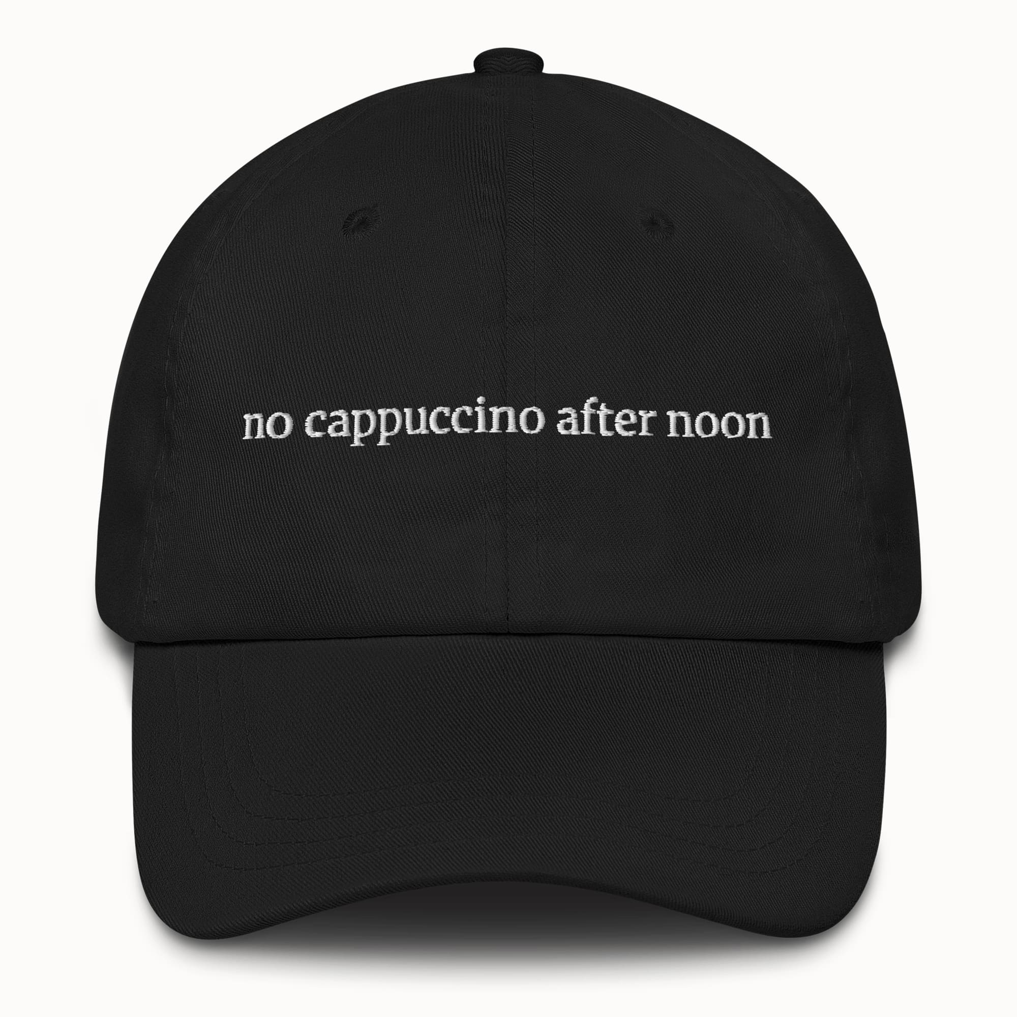 No cappuccino after noon Hat @shop name