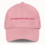 No cappuccino after noon Hat @shop name