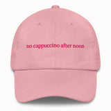 No cappuccino after noon Hat @shop name