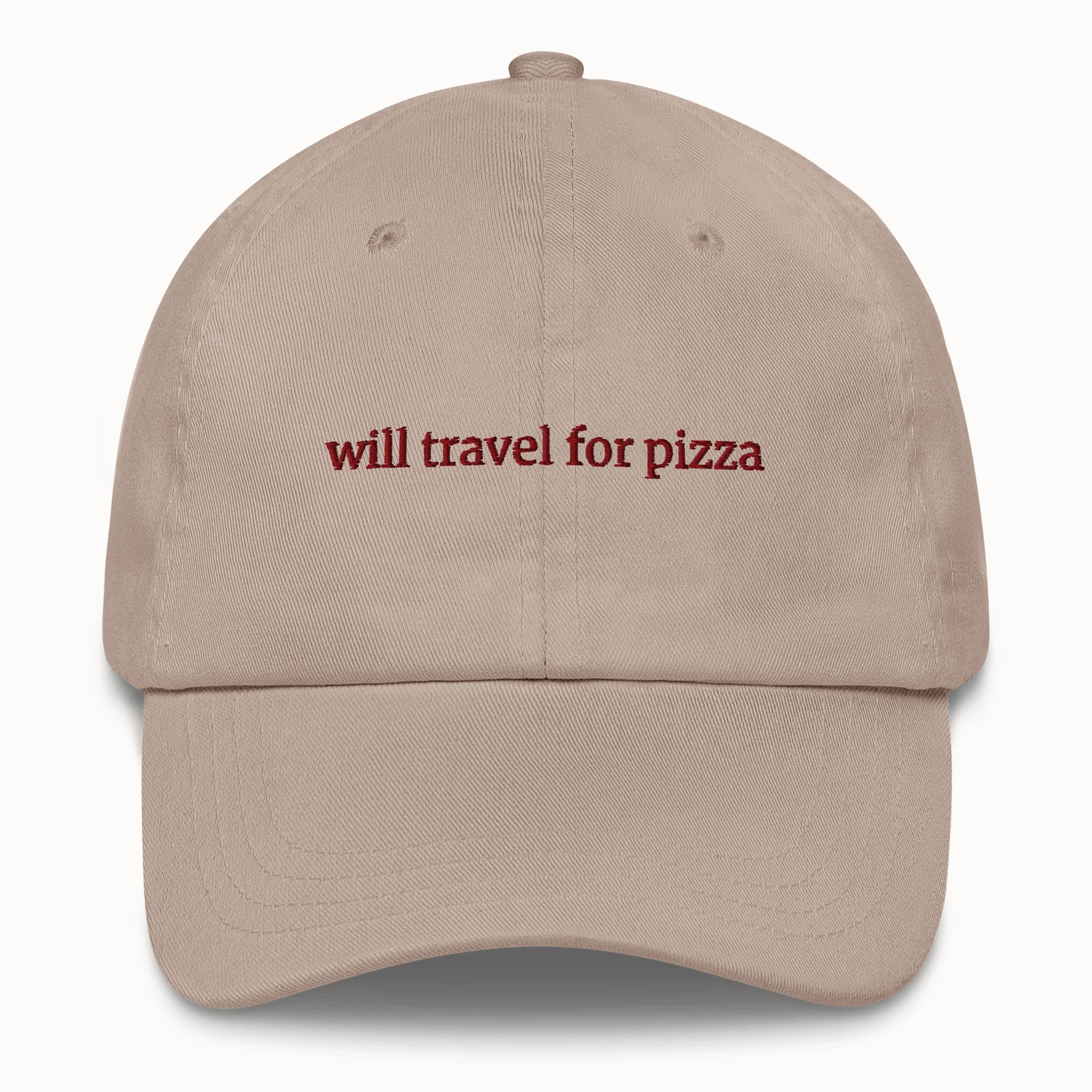 Will travel for pizza Hat @shop name