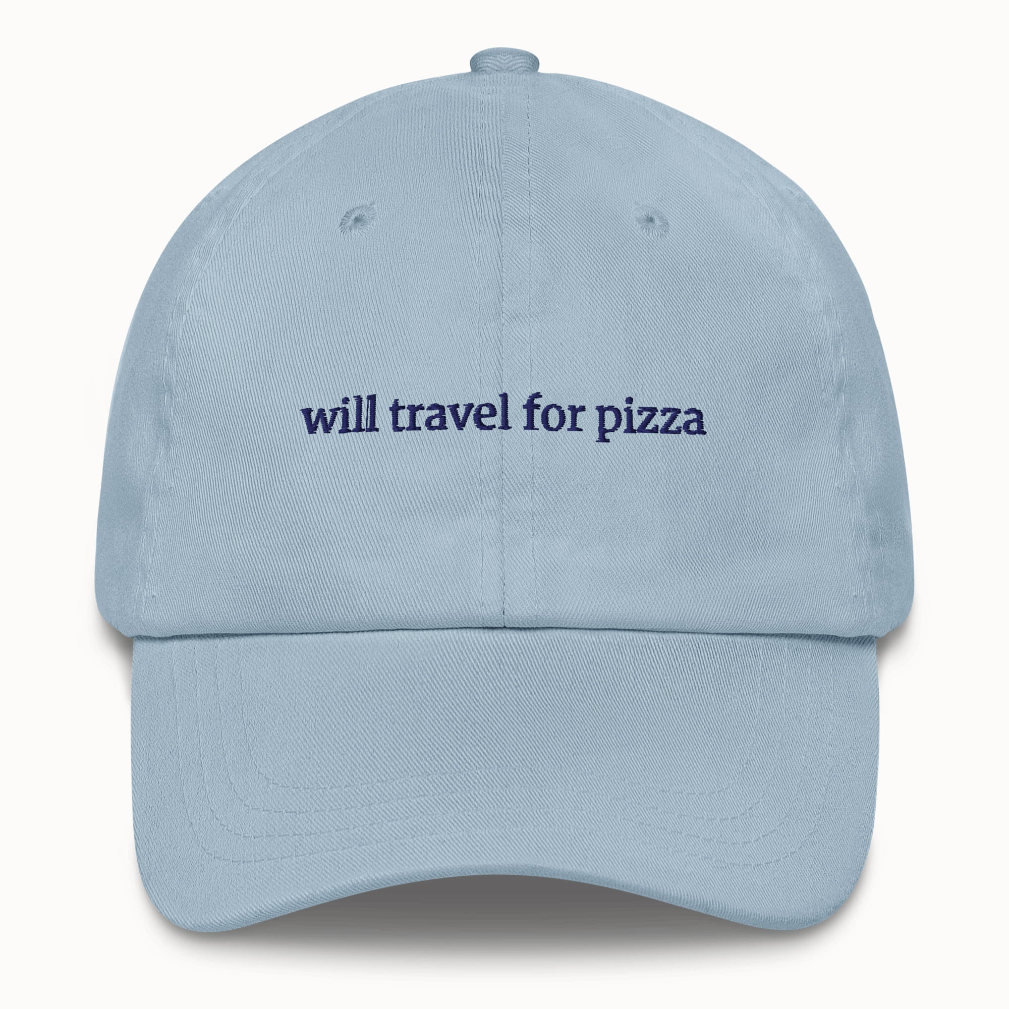 Will travel for pizza Hat @shop name