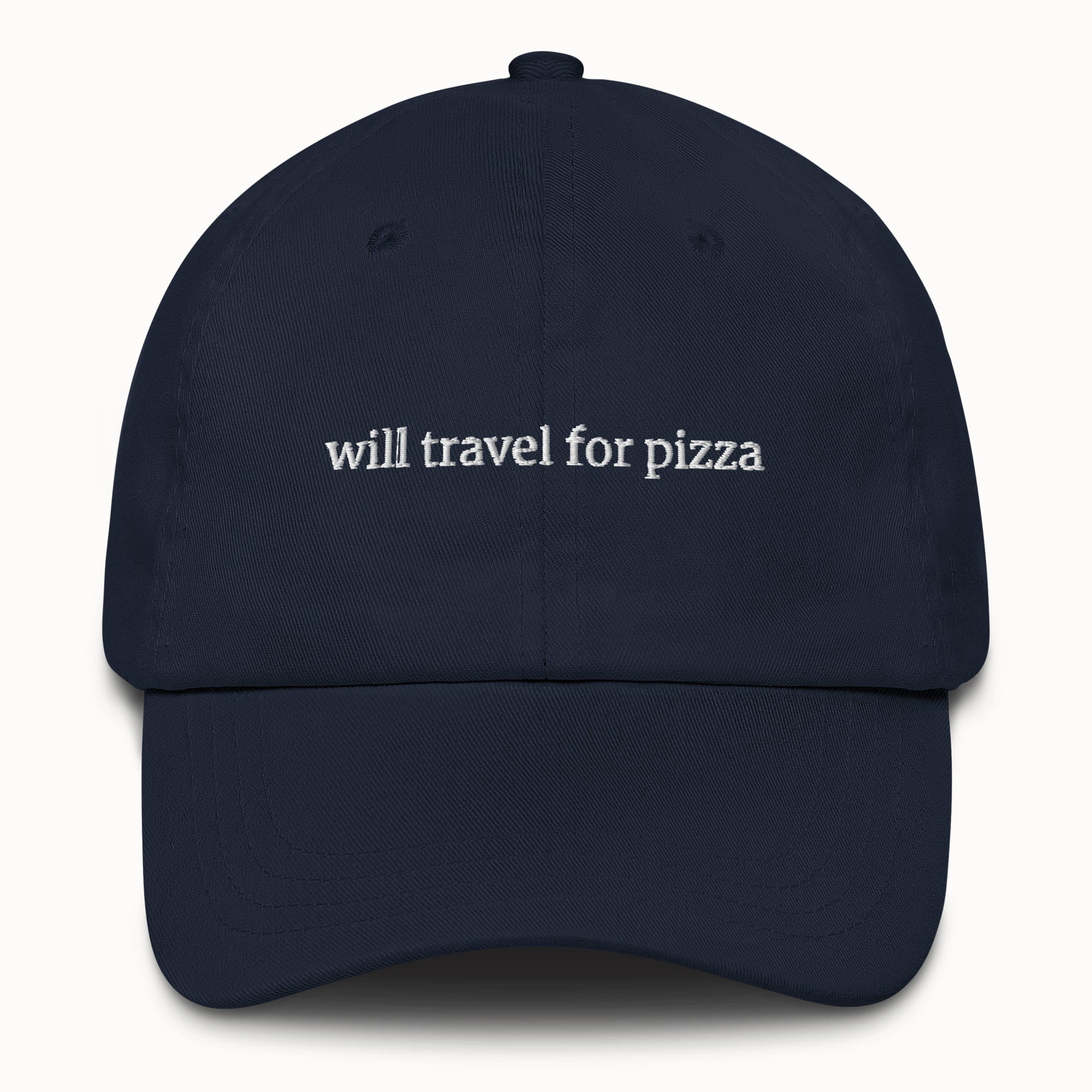 Will travel for pizza Hat @shop name