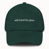 Will travel for pizza Hat @shop name