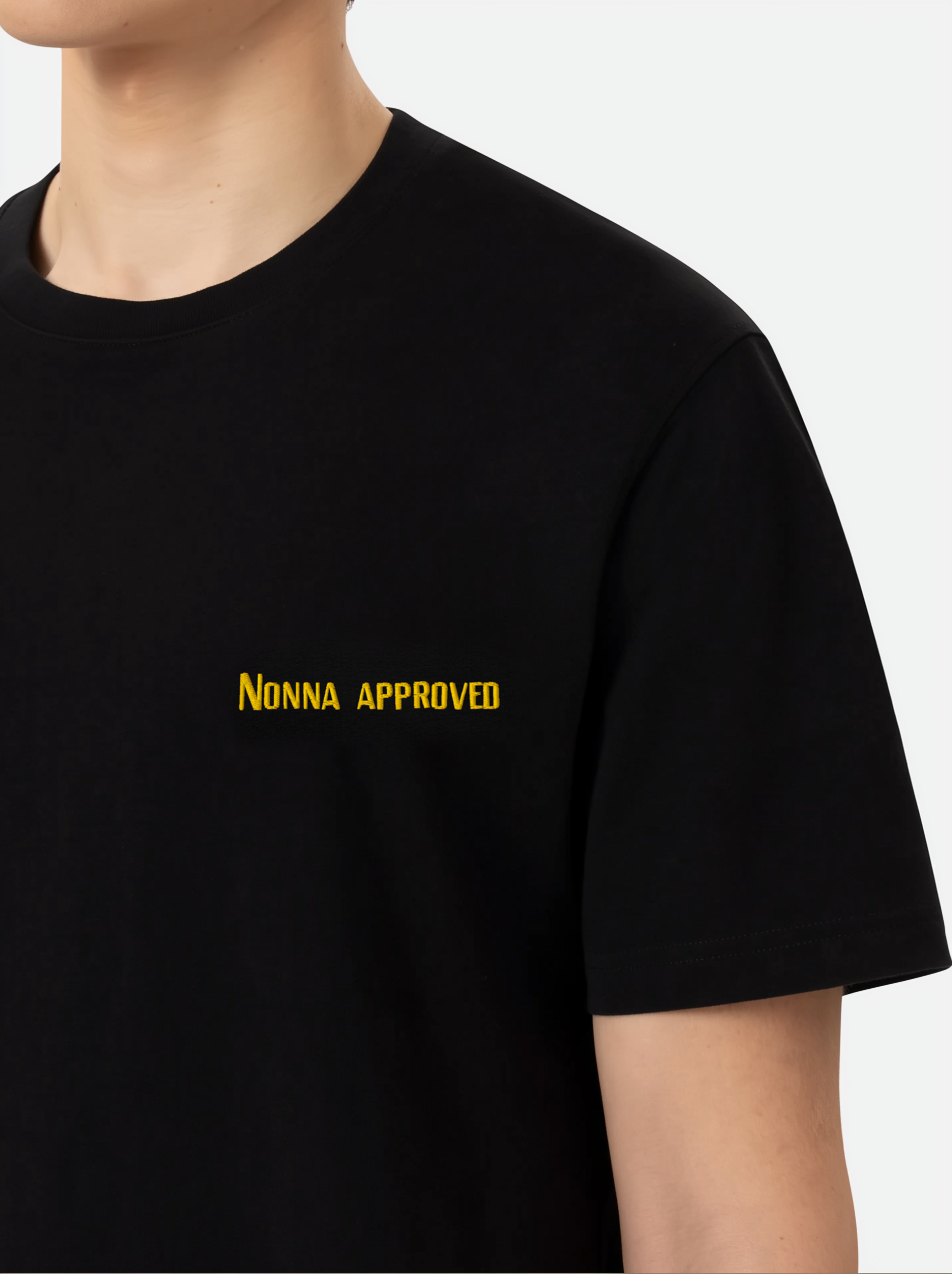 Nonna Approved T-Shirt (Embroidered) @shop name