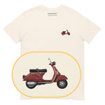 Vespa T-Shirt (Embroidered) @shop name