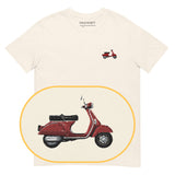 Vespa T-Shirt (Embroidered) @shop name