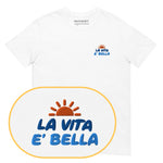 La Vita è Bella T-Shirt (Embroidered) @shop name