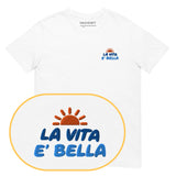 La Vita è Bella T-Shirt (Embroidered) @shop name