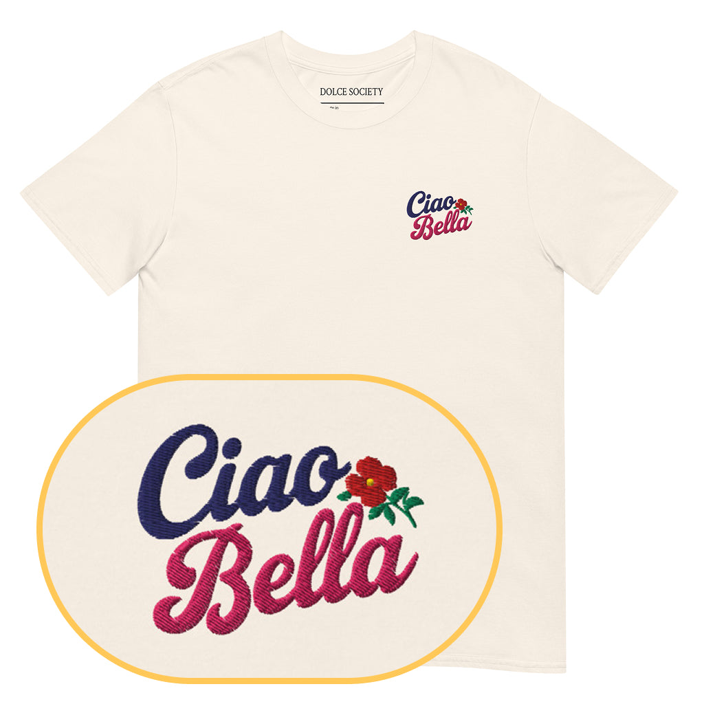 Ciao Bella T-Shirt (Embroidered) @shop name
