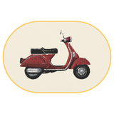 Vespa T-Shirt (Embroidered) @shop name