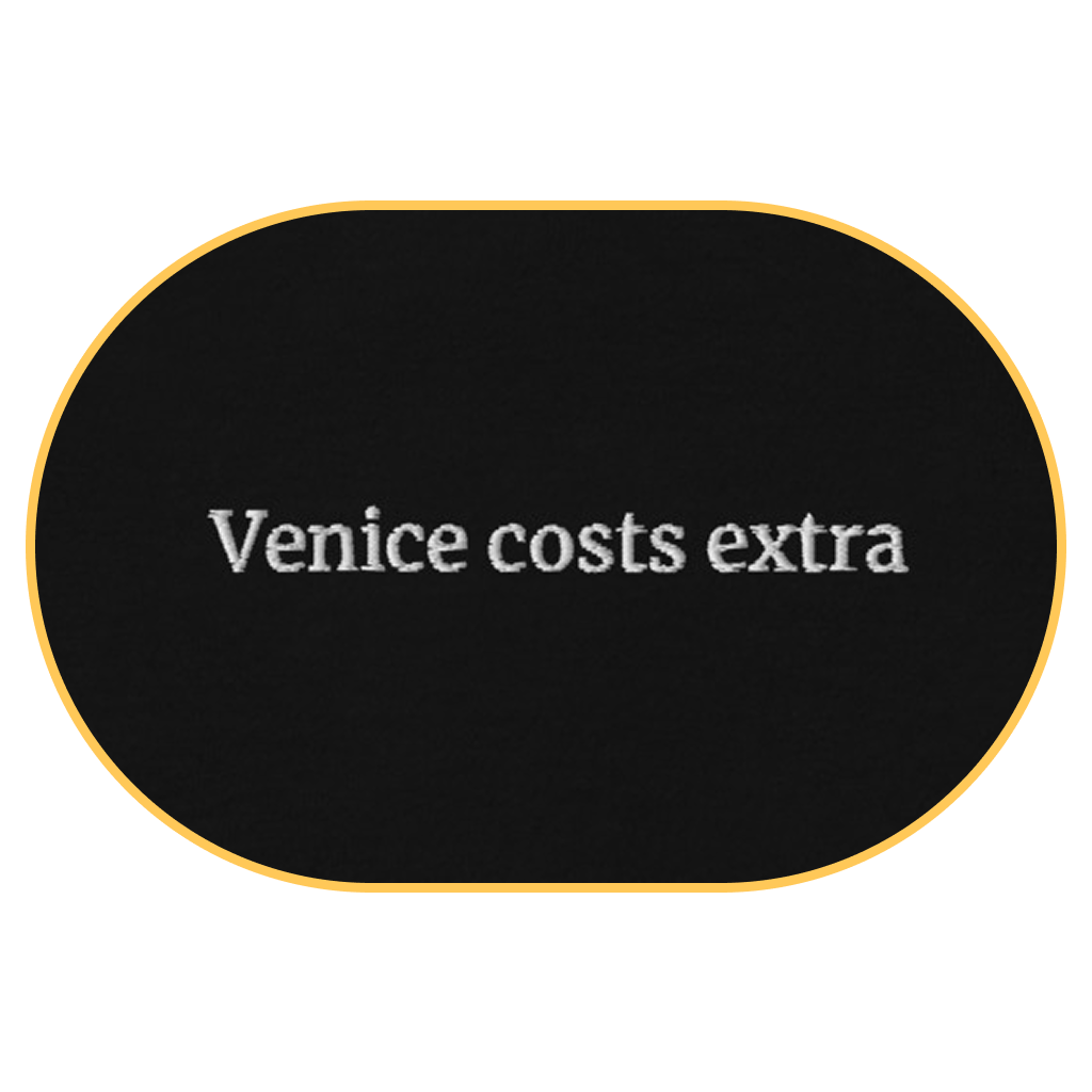 Venice costs extra T-Shirt (Embroidered) @shop name