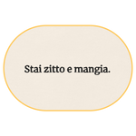 "Shut up and eat." T-Shirt (Embroidered) @shop name