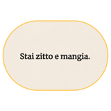 "Shut up and eat." T-Shirt (Embroidered) @shop name