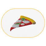 Pizza Margherita T-Shirt (Embroidered) @shop name