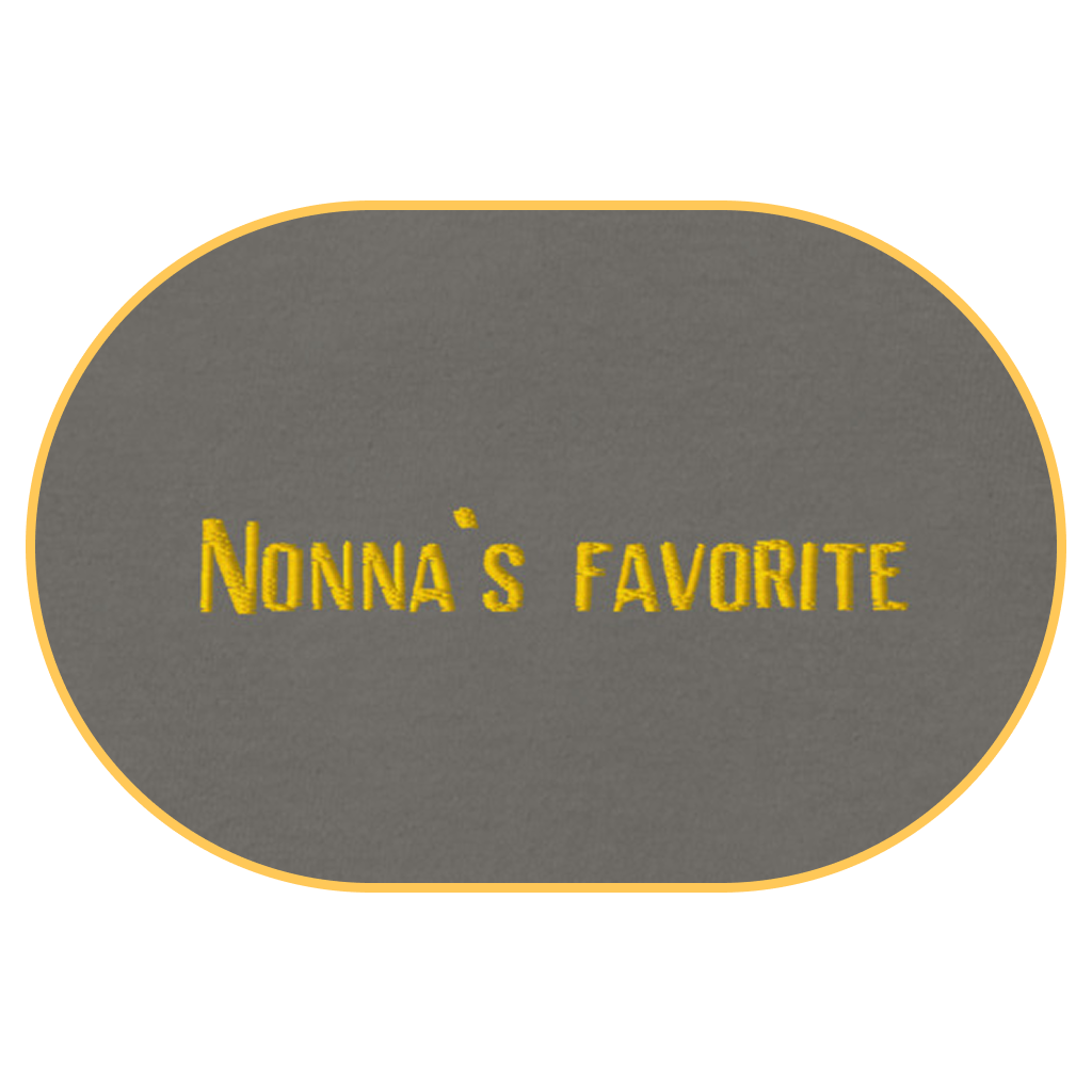 Nonna's Favorite T-Shirt (Embroidered) @shop name