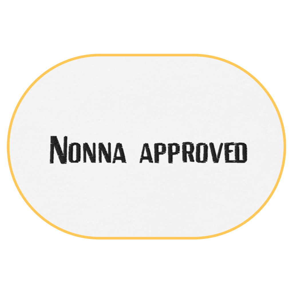 Nonna Approved T-Shirt (Embroidered) @shop name