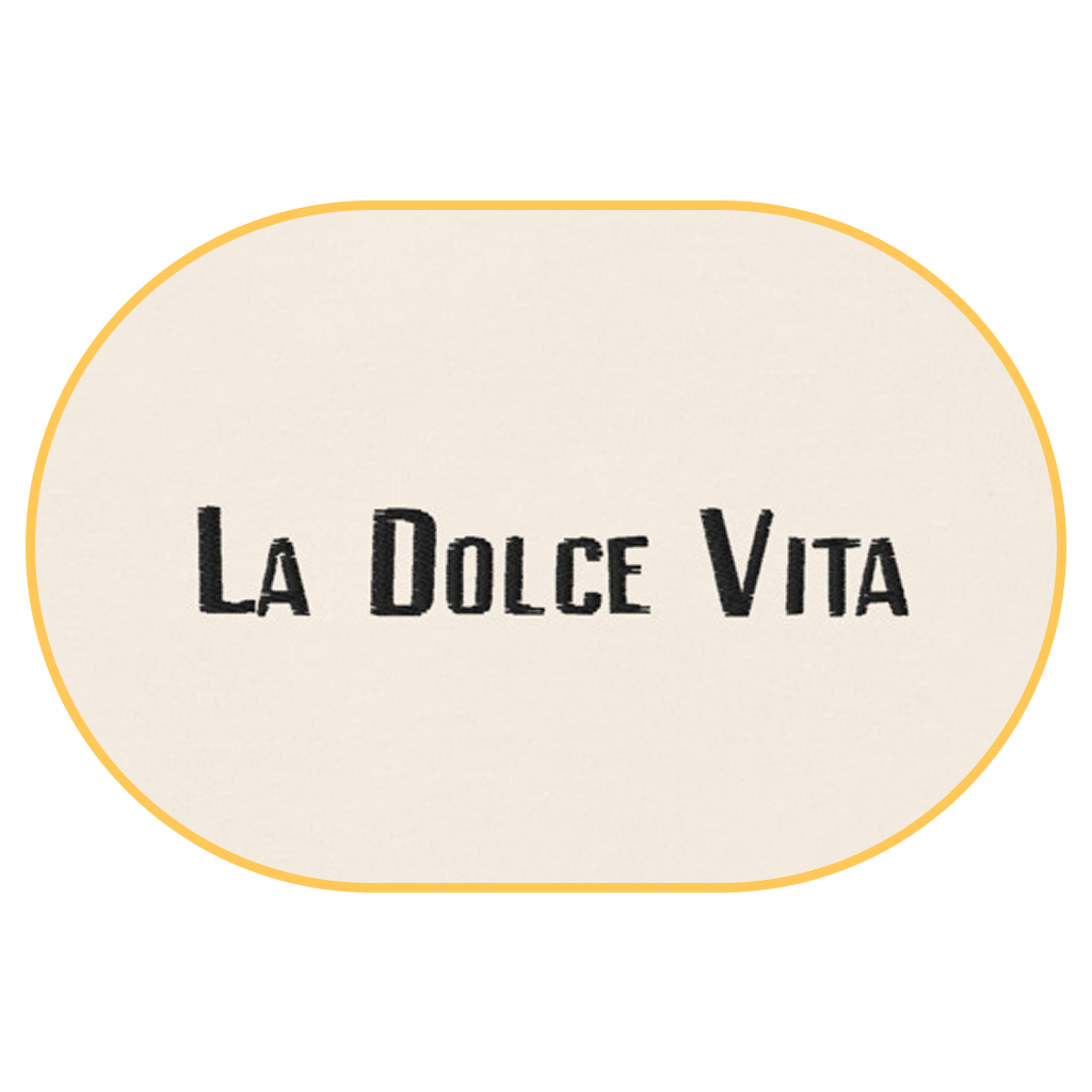 La Dolce Vita T-Shirt (Embroidered) @shop name