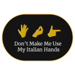 Italian Hands T-Shirt (Embroidered) @shop name