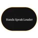 Hands speak louder T-Shirt (Embroidered) @shop name