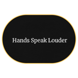 Hands speak louder T-Shirt (Embroidered) @shop name