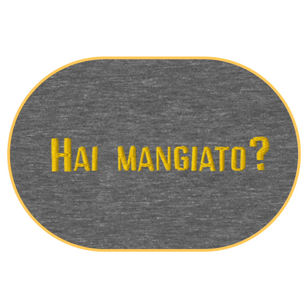 Hai mangiato? T-Shirt (Embroidered) @shop name