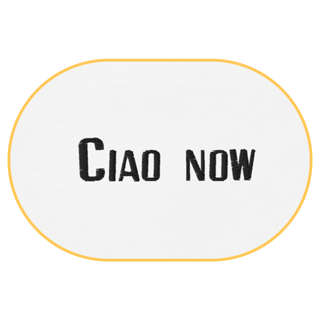 Ciao Now T-Shirt (Embroidered) @shop name