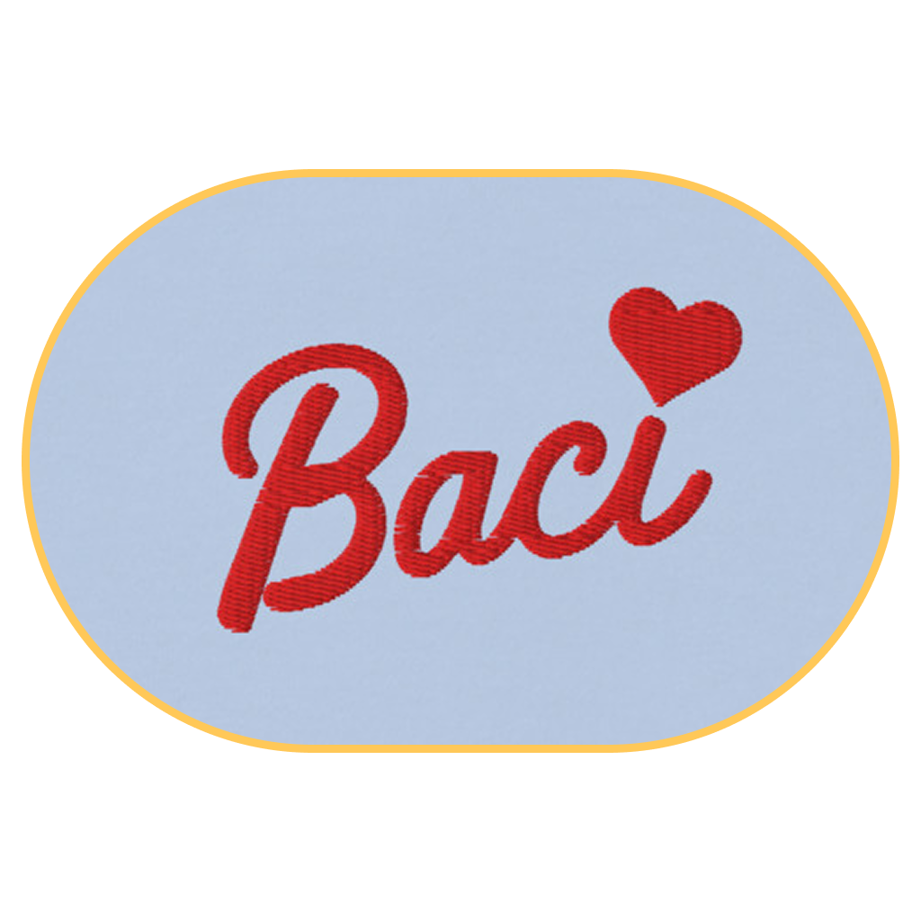 Baci T-Shirt (Embroidered) @shop name