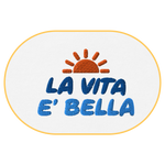 La Vita è Bella T-Shirt (Embroidered) @shop name