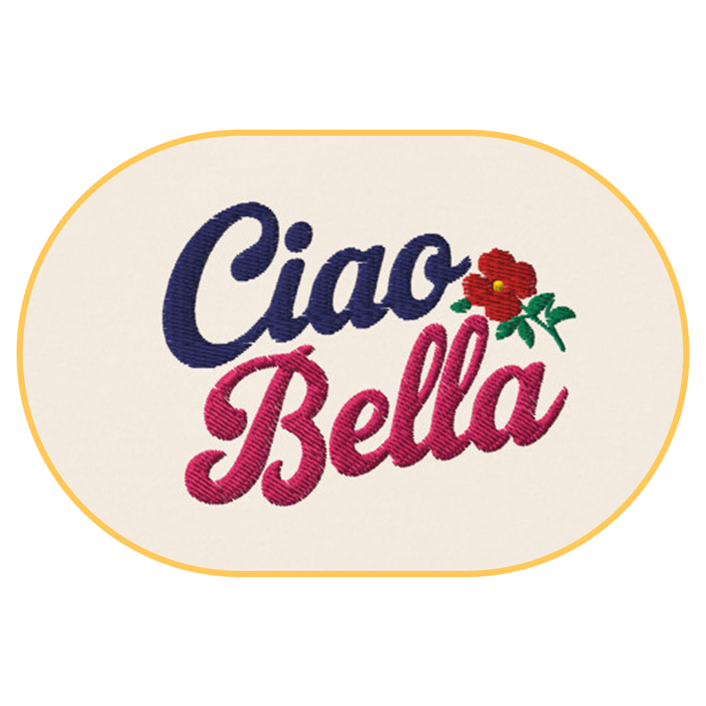 Ciao Bella T-Shirt (Embroidered) @shop name