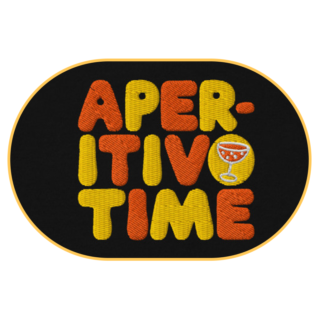 Aperitivo Time T-Shirt (Embroidered) @shop name